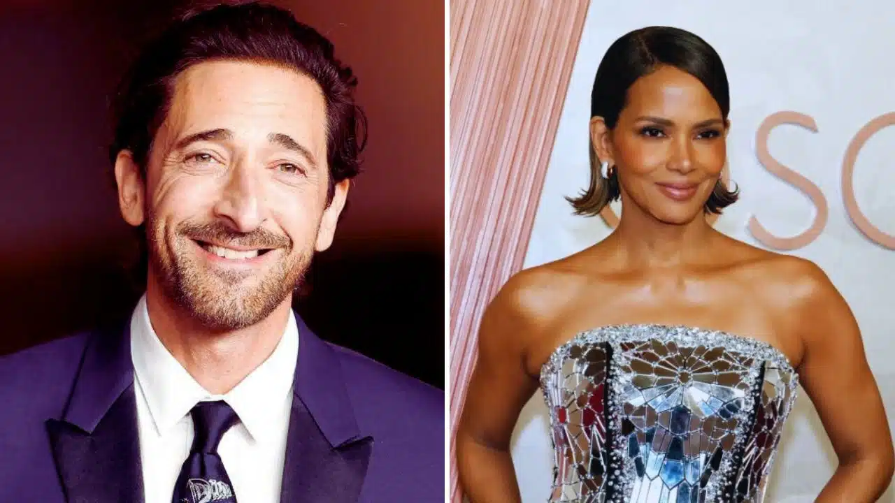 halle berry adrien brody oscars red carpet kiss