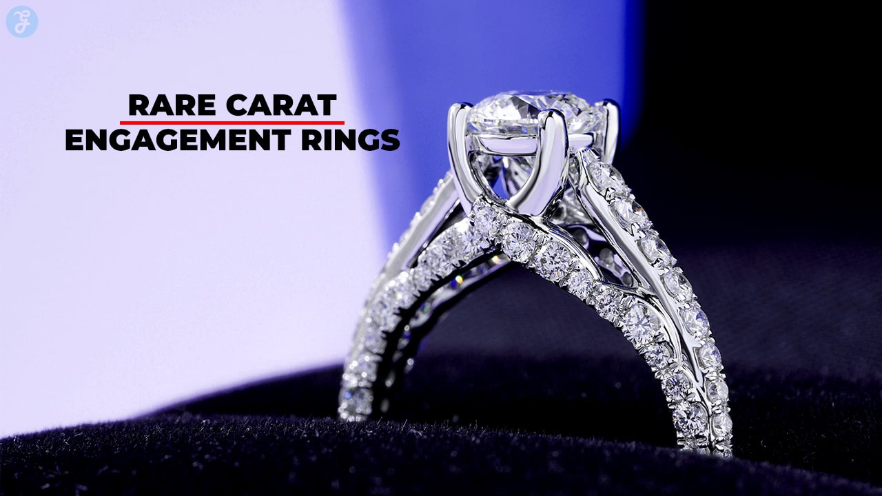 rare carat engagement rings