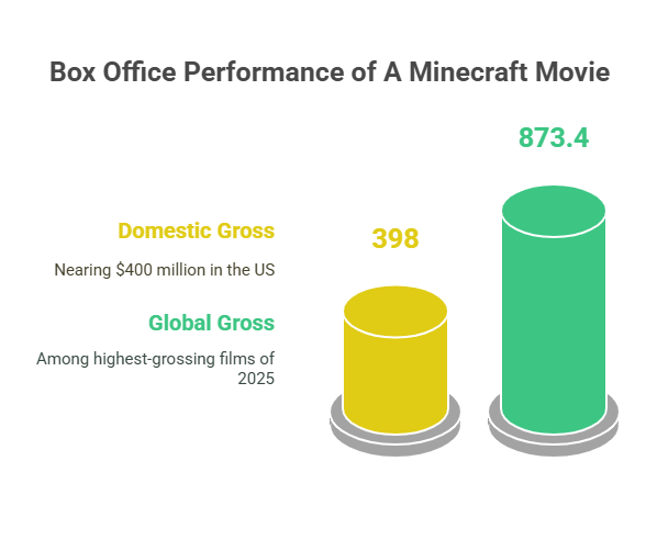 A Minecraft Movie Approaches $400 Million Domestic Gross