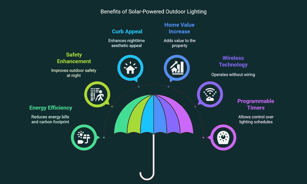 Install Solar-Powered Outdoor Lighting