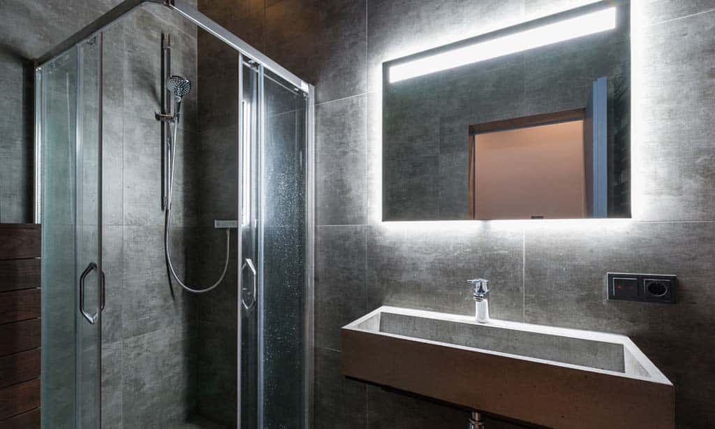 Use Frameless Mirrors for a Seamless Look