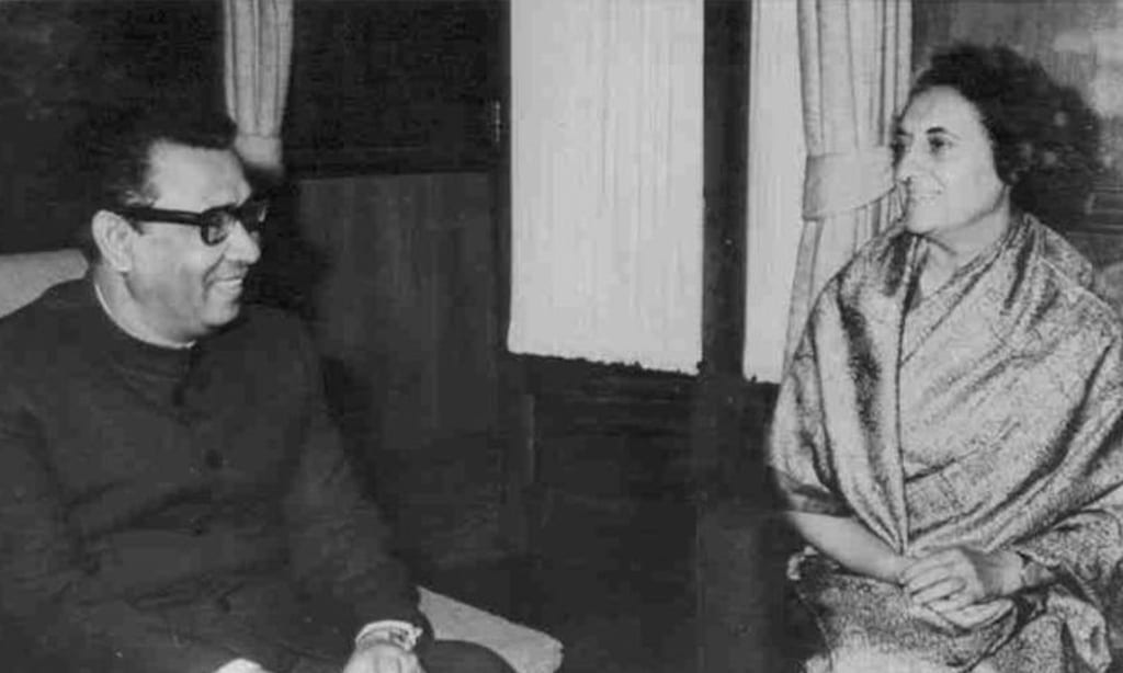 Tajuddin ahmed and Indira Gandhi