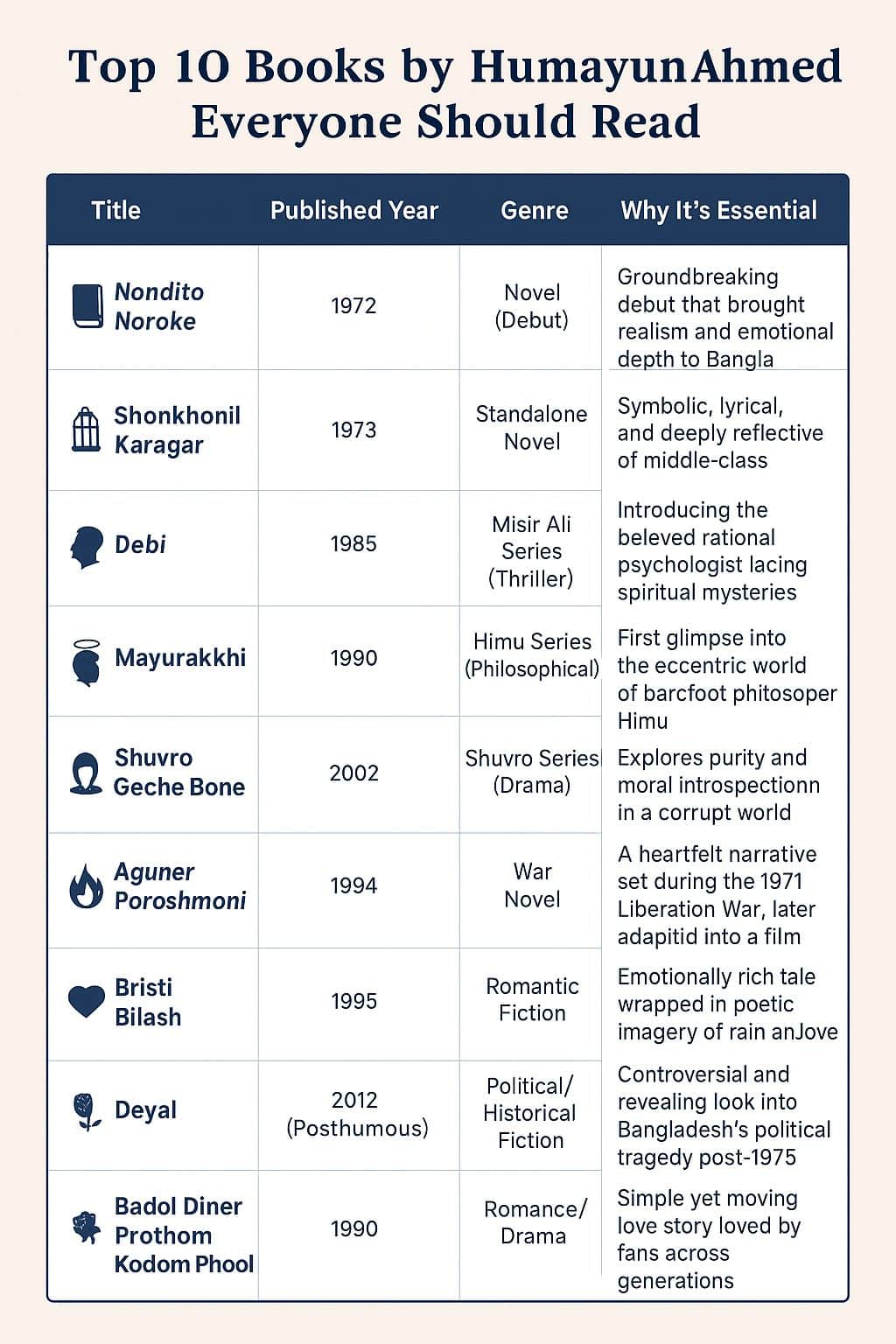 Top Books by Humayun Ahmed Everyone Should Read