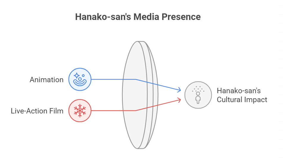 How is Hanako-san portrayed in popular culture