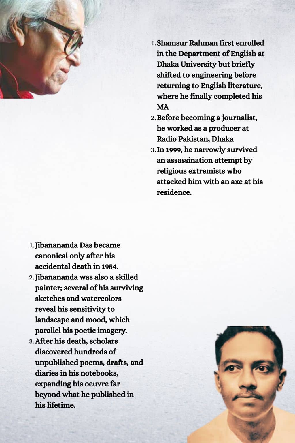 Shamsur Rahman vs. Jibanananda Das