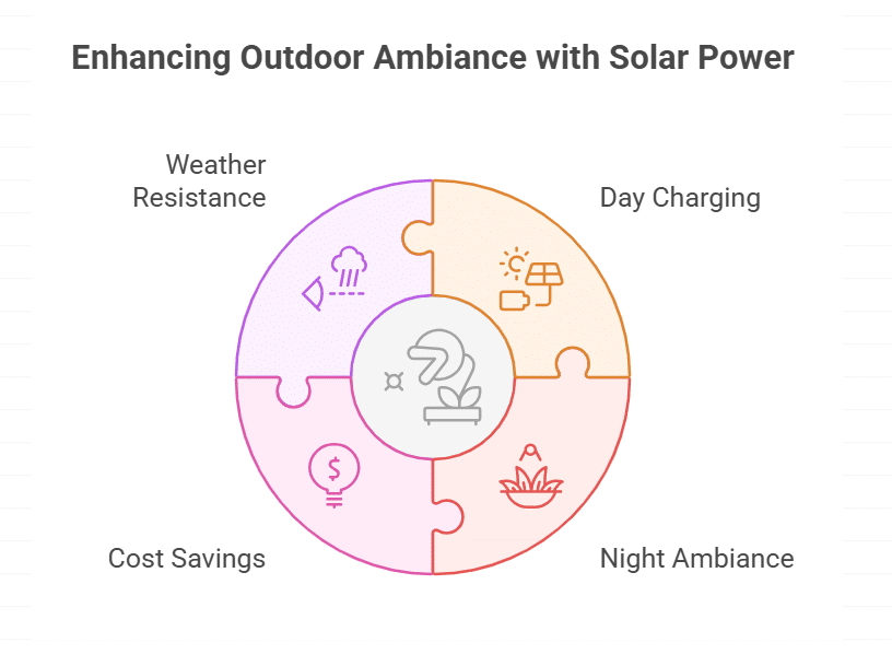 Solar-Powered Garden Decor