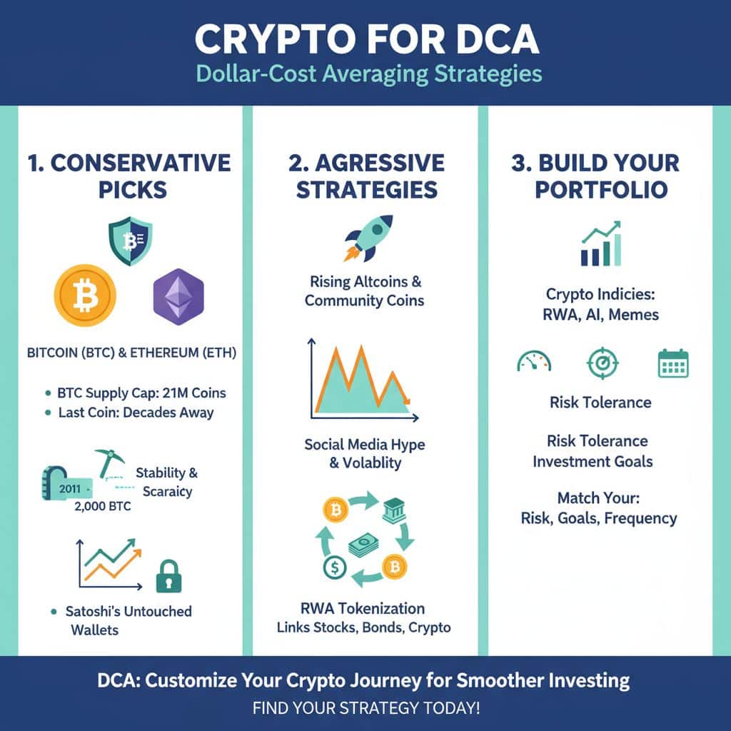 How do I choose the best cryptocurrency for dollar-cost averaging