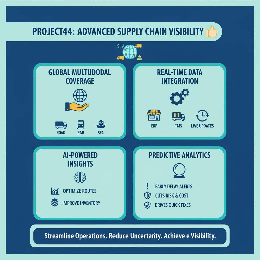 How does Project44 provide advanced supply chain visibility