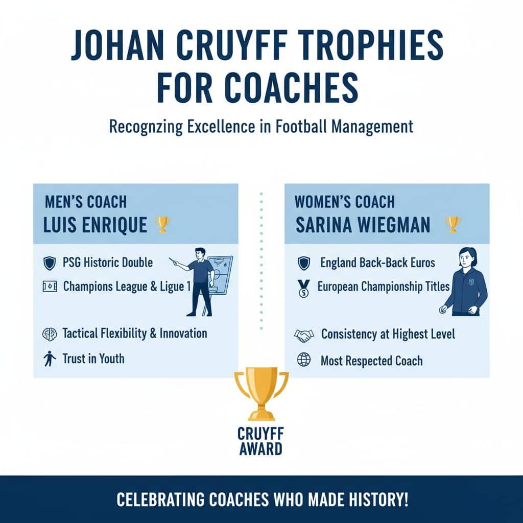 Johan Cruyff Trophies for Coaches