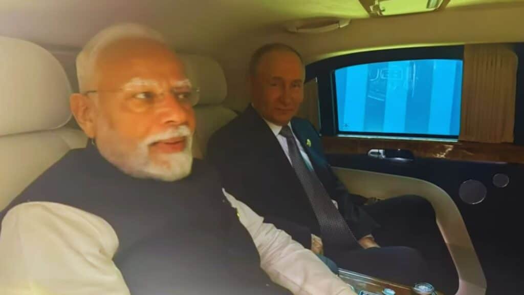 Modi Putin car ride