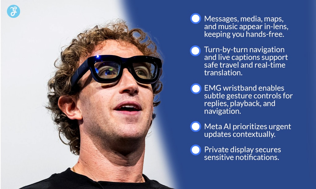 Smart Functionalities of Meta Ray-Ban Display Glasses