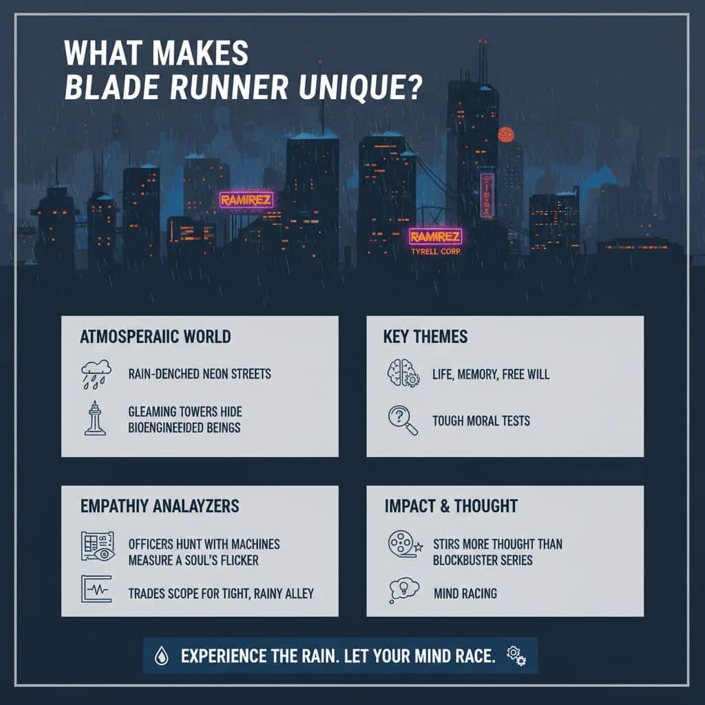 What makes the Blade Runner universe unique?