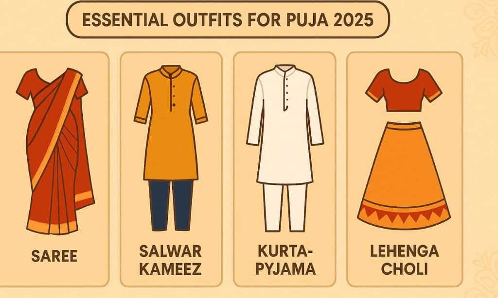 essential outfits for puja 2025