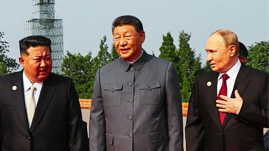 xi jinping putin kim china military parade