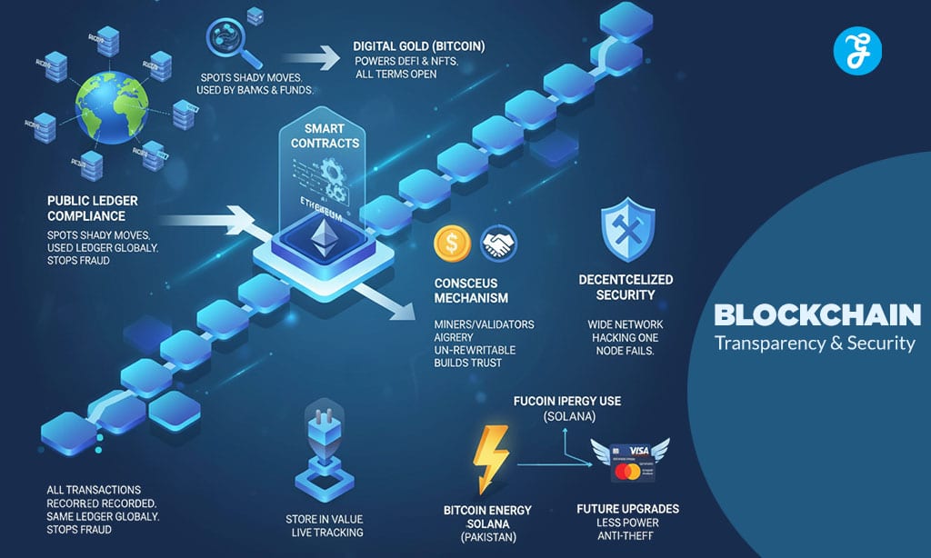 Blockchain Ensures Transparency and Security