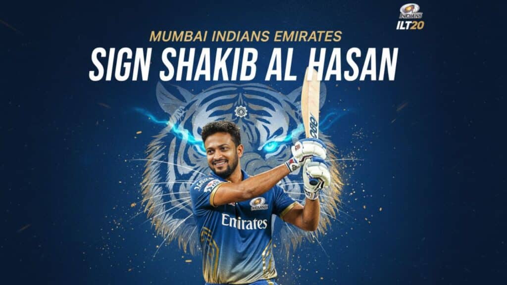 Mumbai Indians Emirates Sign Shakib Al Hasan for ILT20 2025