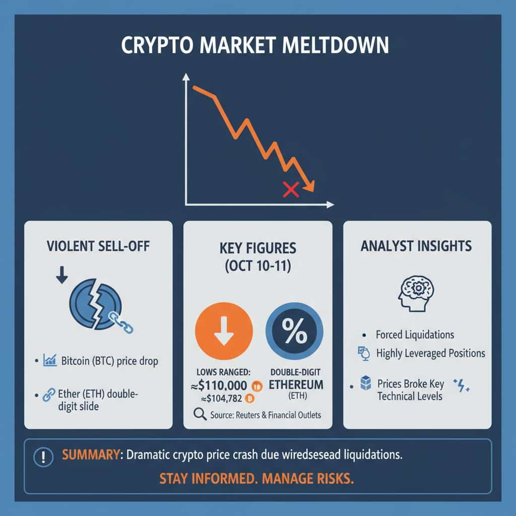 The market backdrop a violent crypto sell-off