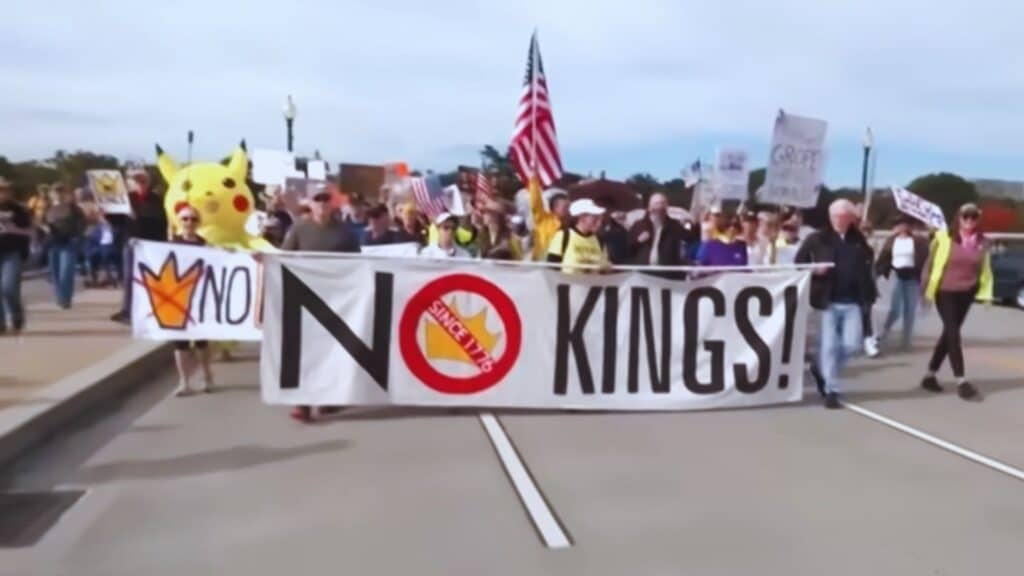 Trump Posts AI Video Mocking ‘No Kings’ Protesters Online