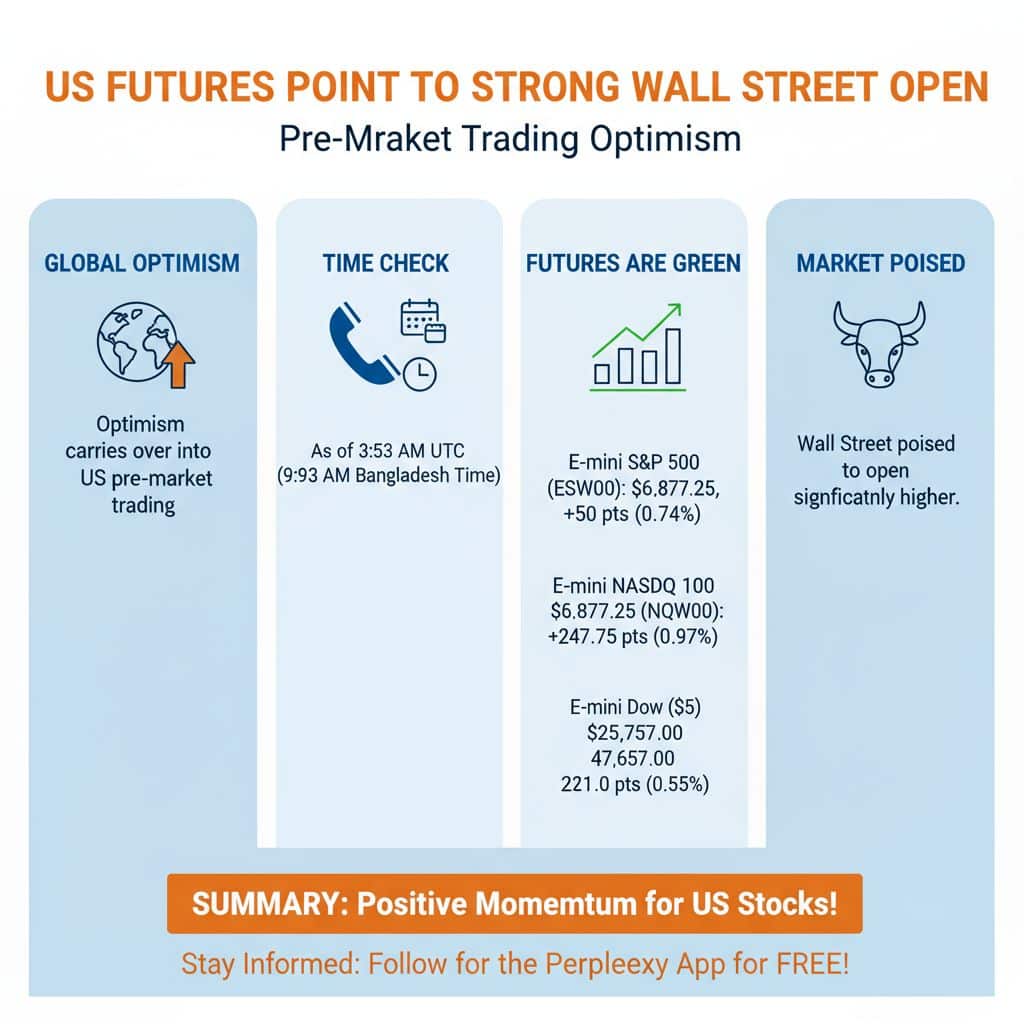 US Futures Point to Strong Wall Street Open