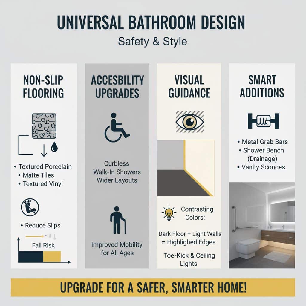 Use Non-Slip Flooring Options