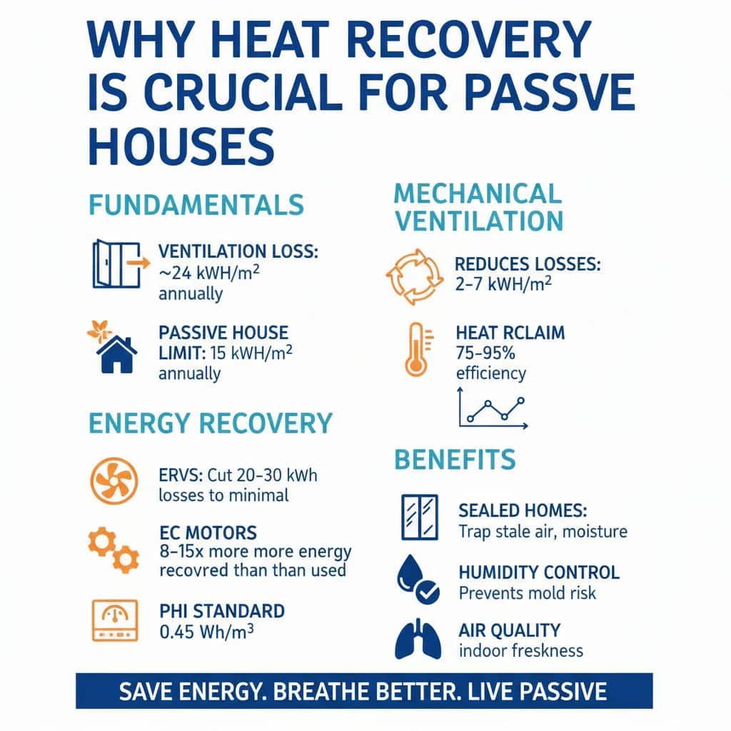 Why is heat recovery crucial for passive houses