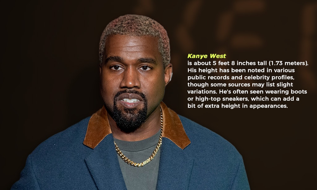 kanye west height measurement
