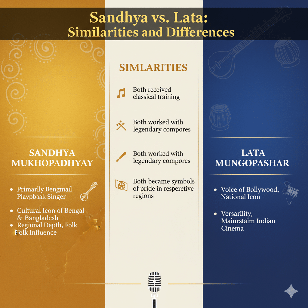 similarities and differences of sandhya and lata