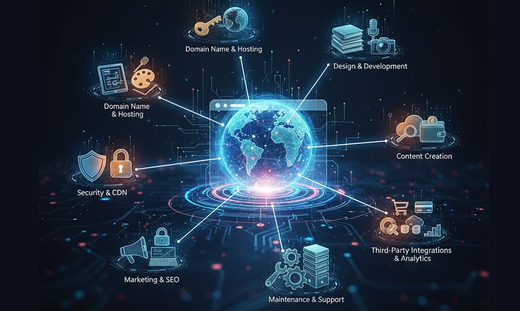 cost of launching a high-traffic website