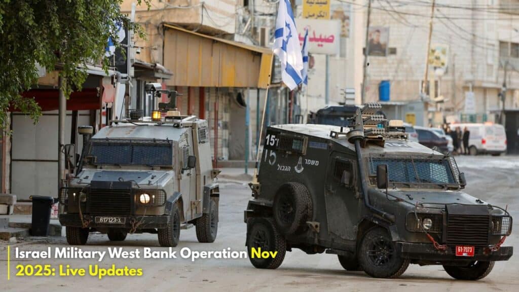 Israel Military West Bank Operation