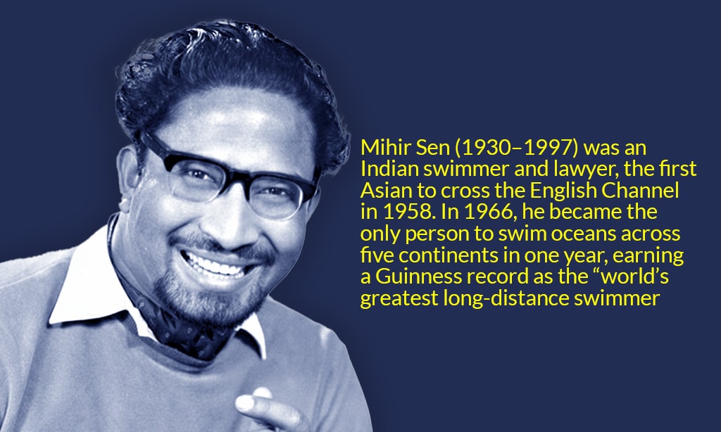 Mihir Sen the legendary swimmer