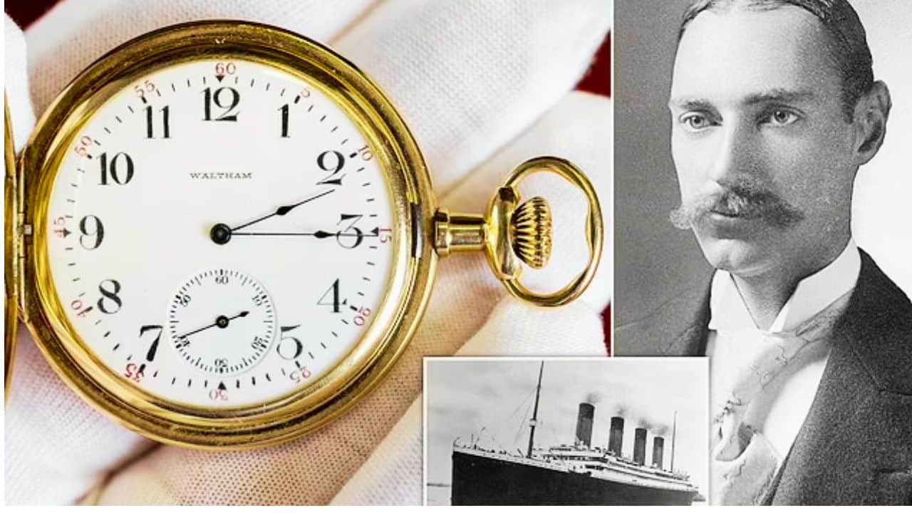 titanic passenger gold watch record auction