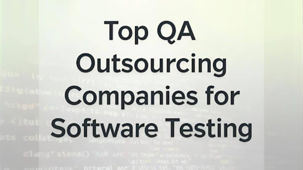 Top QA Outsourcing Companies for Software Testing