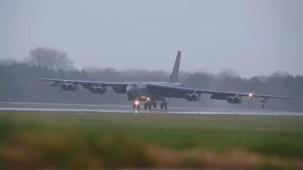 US Air Force B-52s Land in Spain for Bomber Task Force Europe 26-1