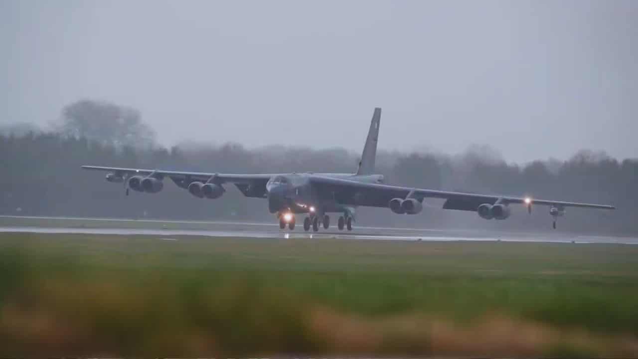 US Air Force B-52s Land in Spain for Bomber Task Force Europe 26-1