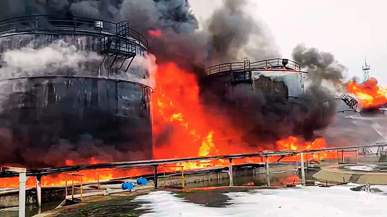 ukraine drone strikes russian oil refining