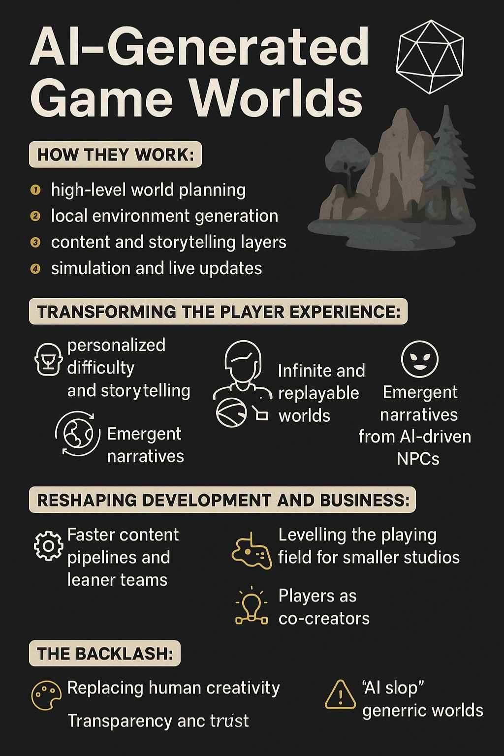 AI-Generated Game Worlds