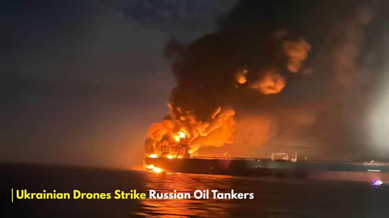 ukrainian drones strike russian oil tankers