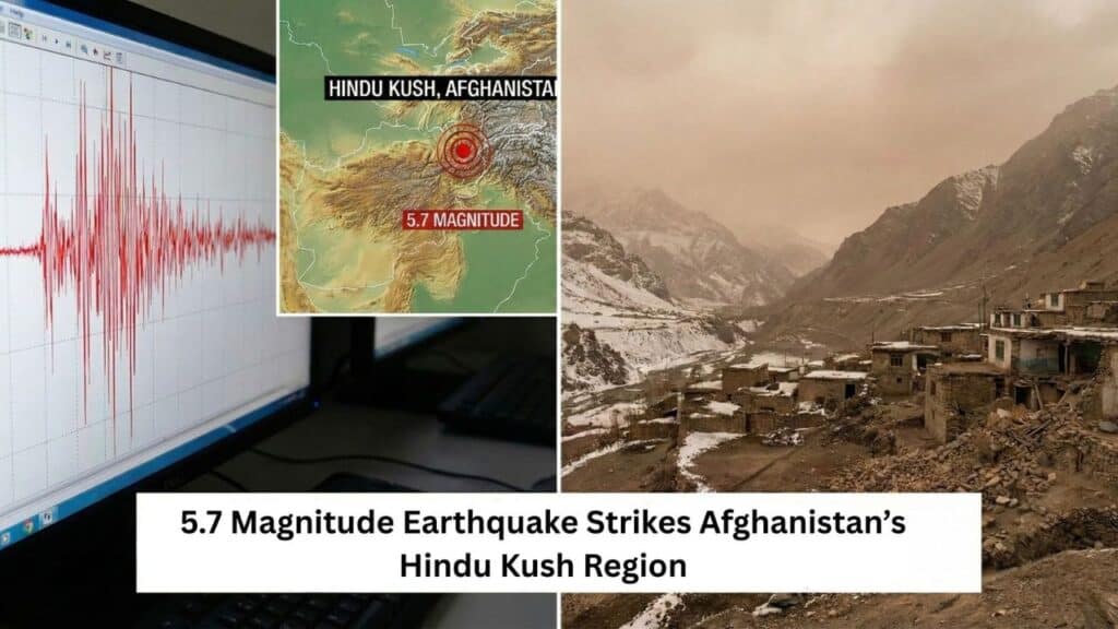 5.7 Magnitude Earthquake Strikes Afghanistan