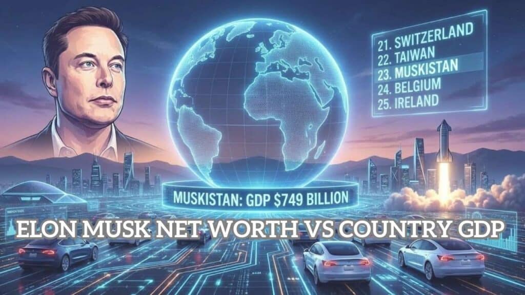 Elon Musk Net Worth vs Country GDP