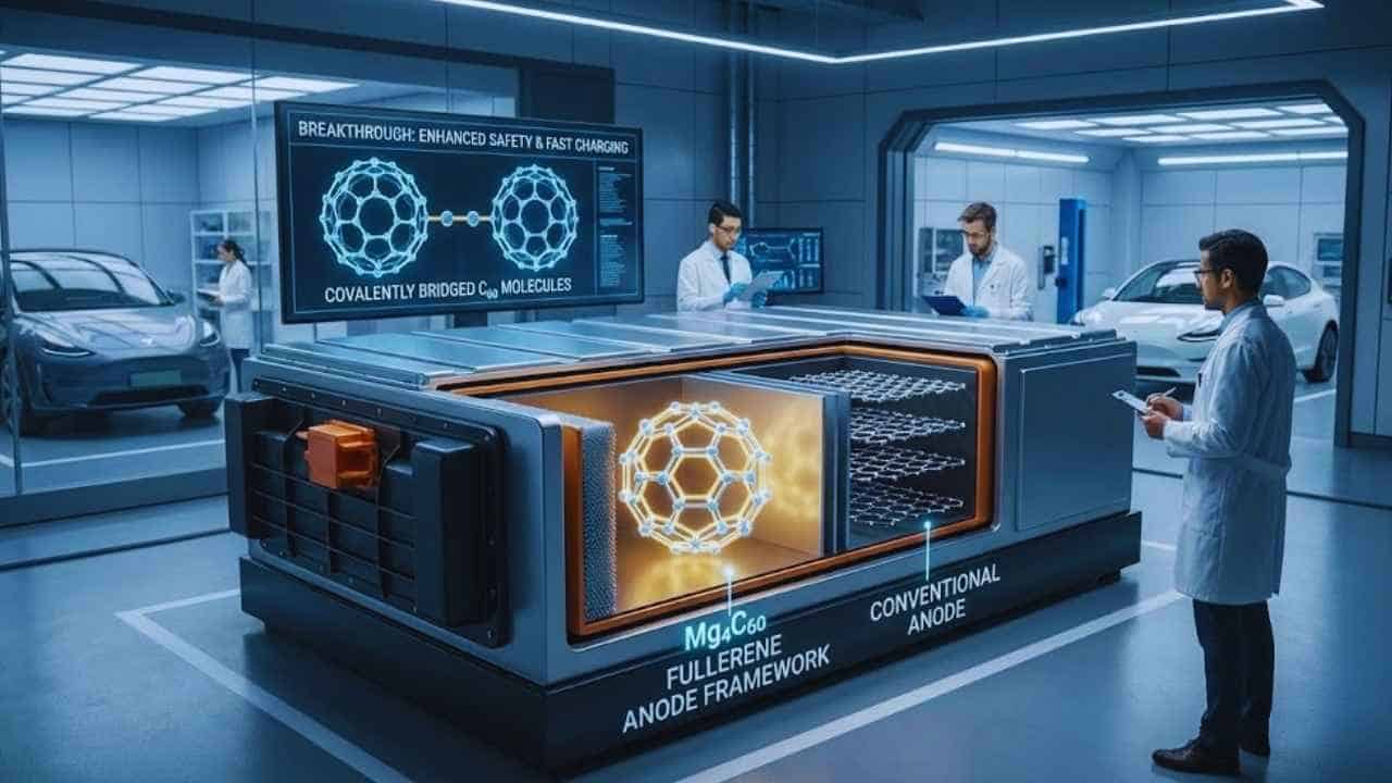 Fullerene Anode Breakthrough Could Boost EV Battery Safety
