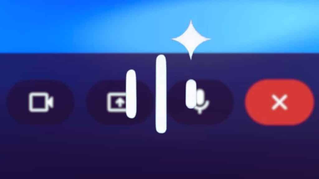 Gemini Live mute button