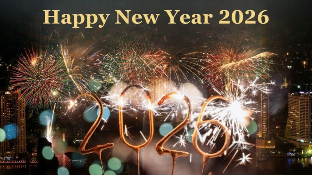 Happy new year 2026 global celebration