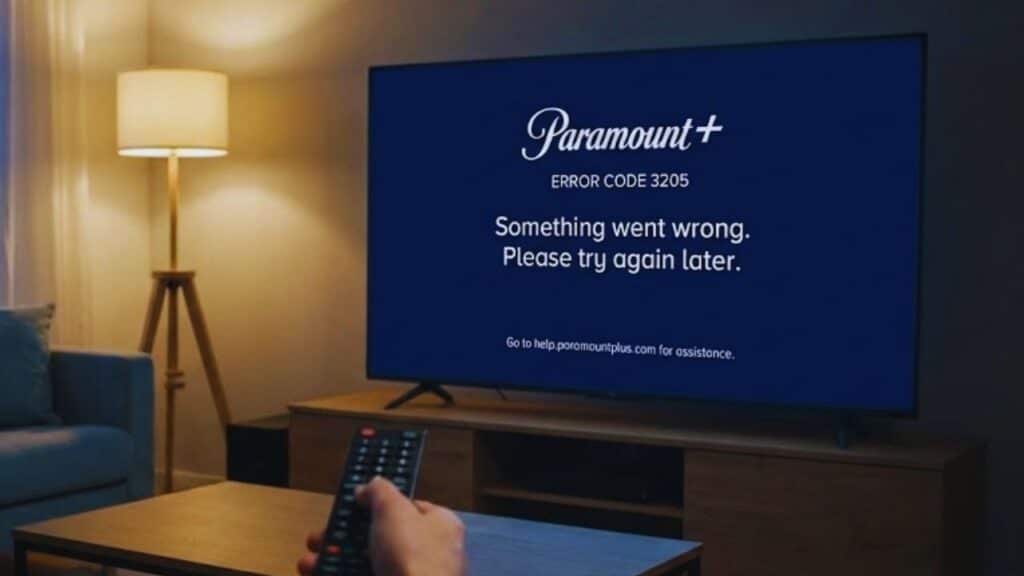 Paramount Error Code 3205