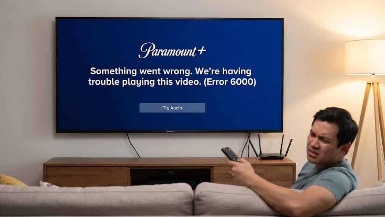 Paramount Error on TV