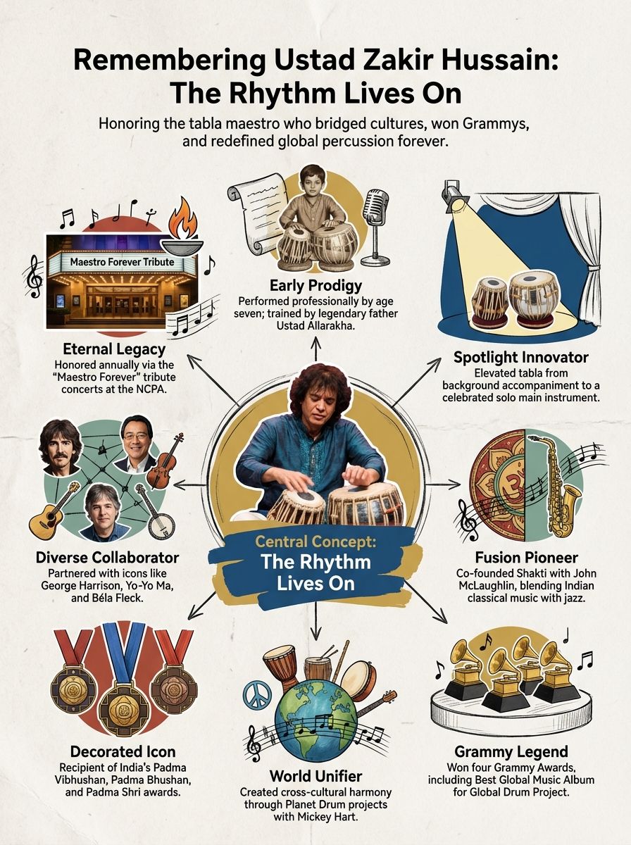 Remembering Ustad Zakir Hussain