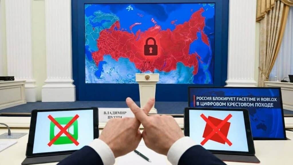 Russia’s Digital Crackdown Widens With FaceTime and Roblox Bans