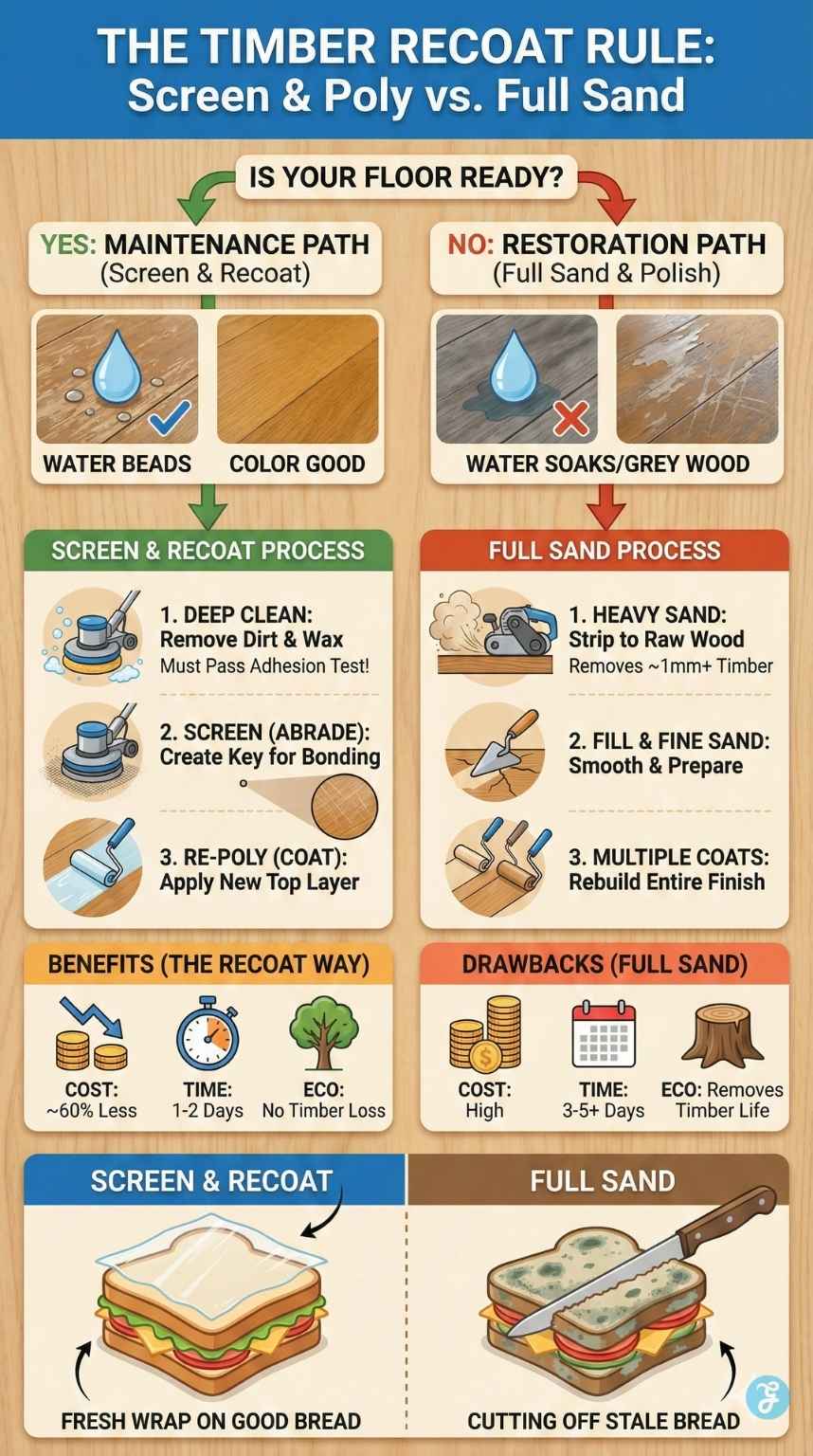 Screen and Recoat Timber Floors