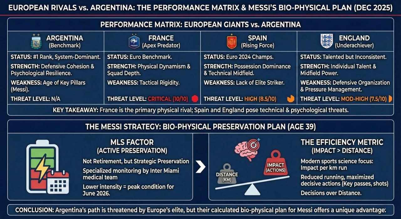The Performance Matrix of European Rivals vs Argentina