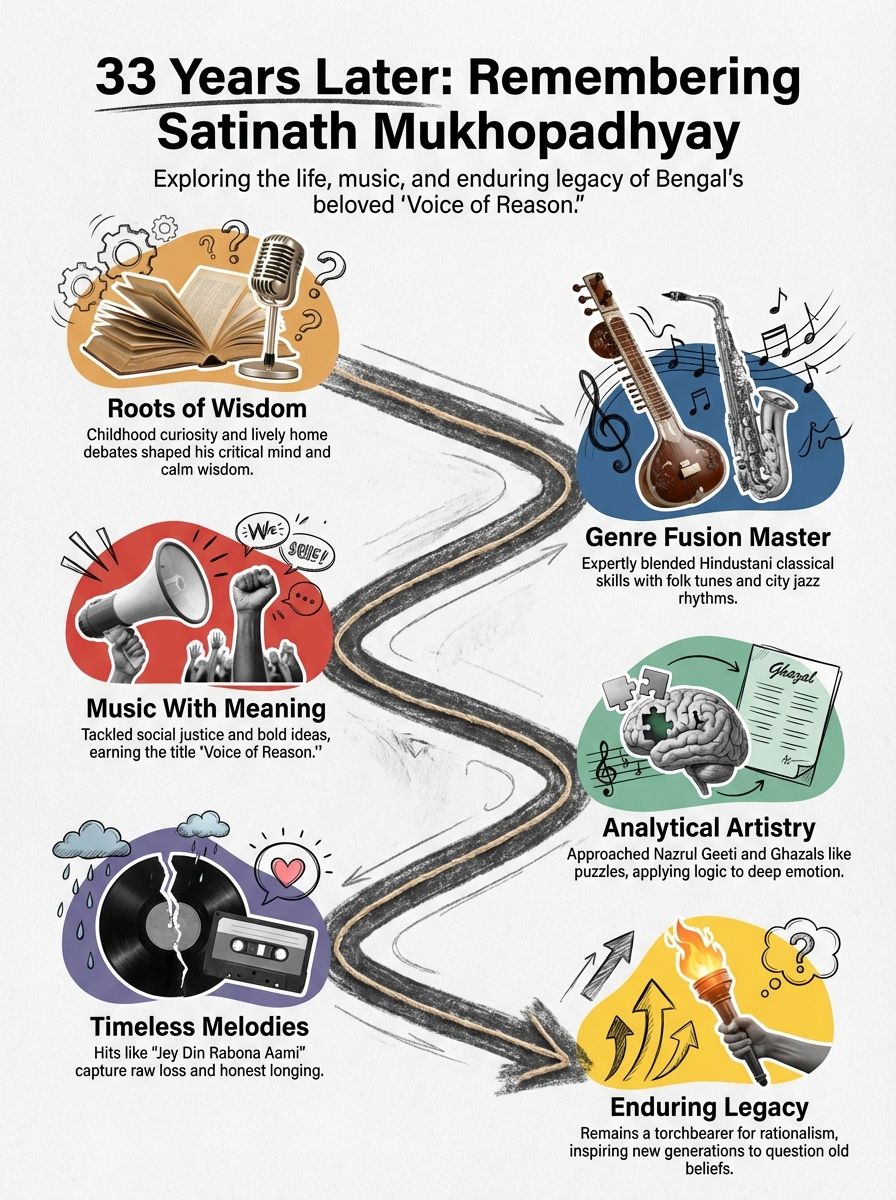 What are some popular songs by Satinath Mukhopadhyay