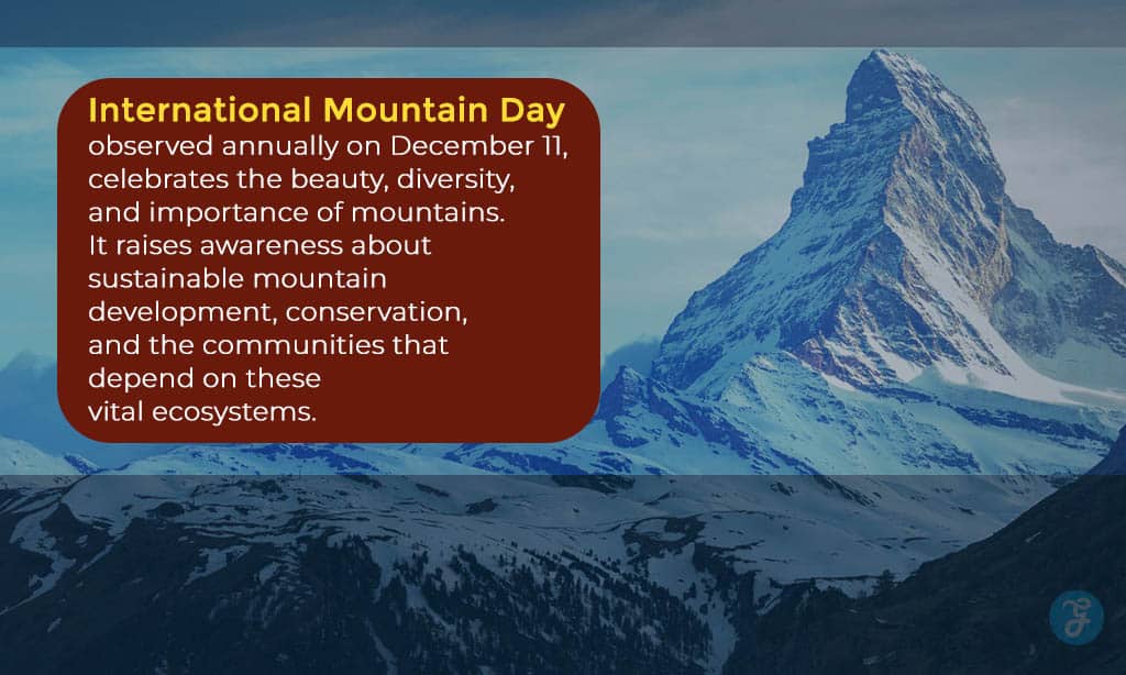 What is International Mountain Day